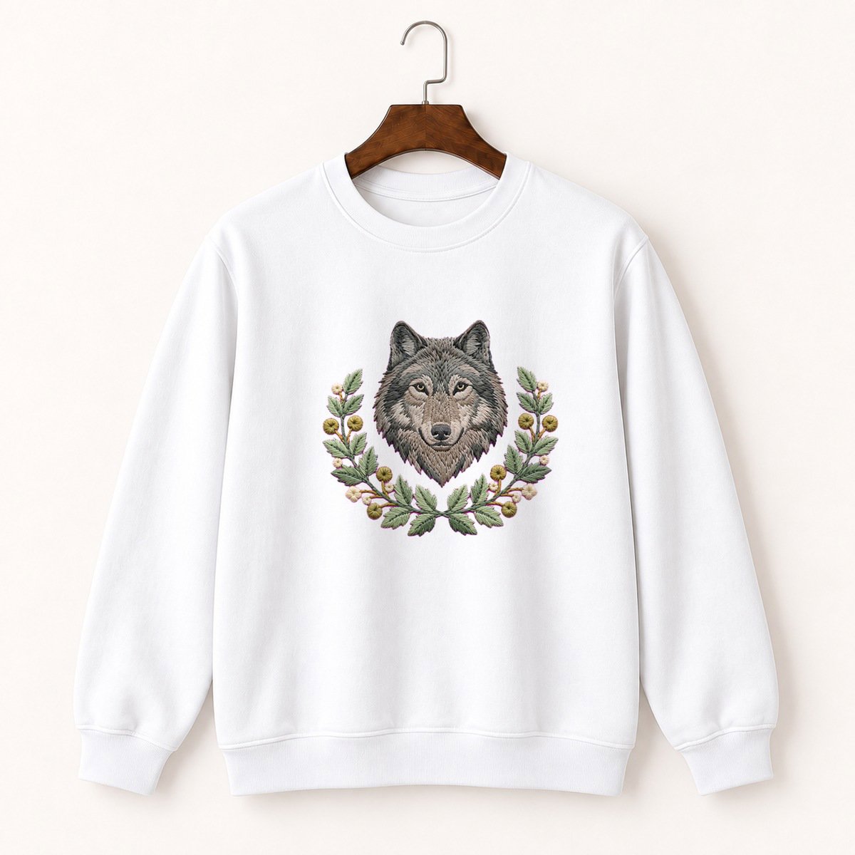 Gray Wolf Crewneck Sweatshirt 5