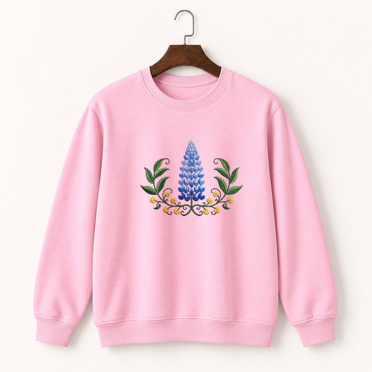Lupine Flower Crewneck Sweatshirt 4