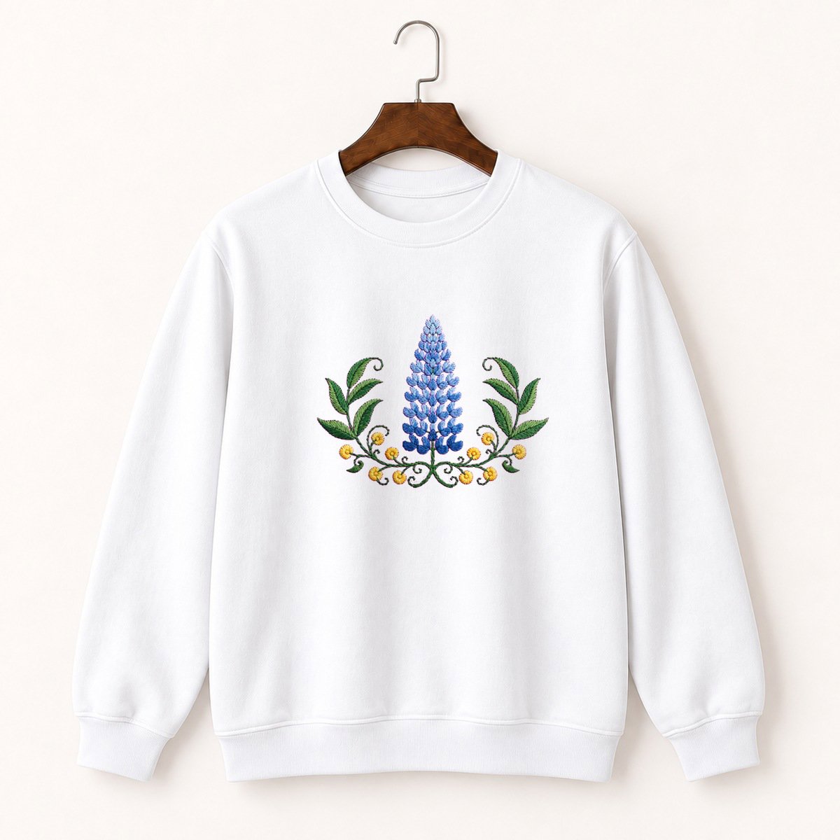 Lupine Flower Crewneck Sweatshirt 5