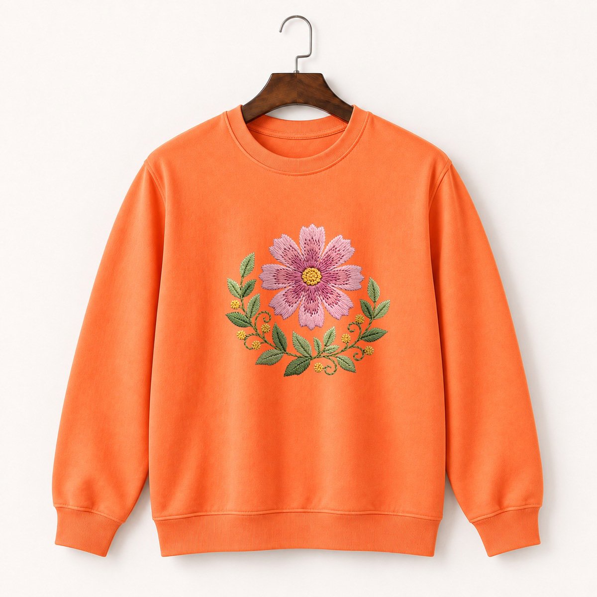 Cosmos Flower Crewneck Sweatshirt 3