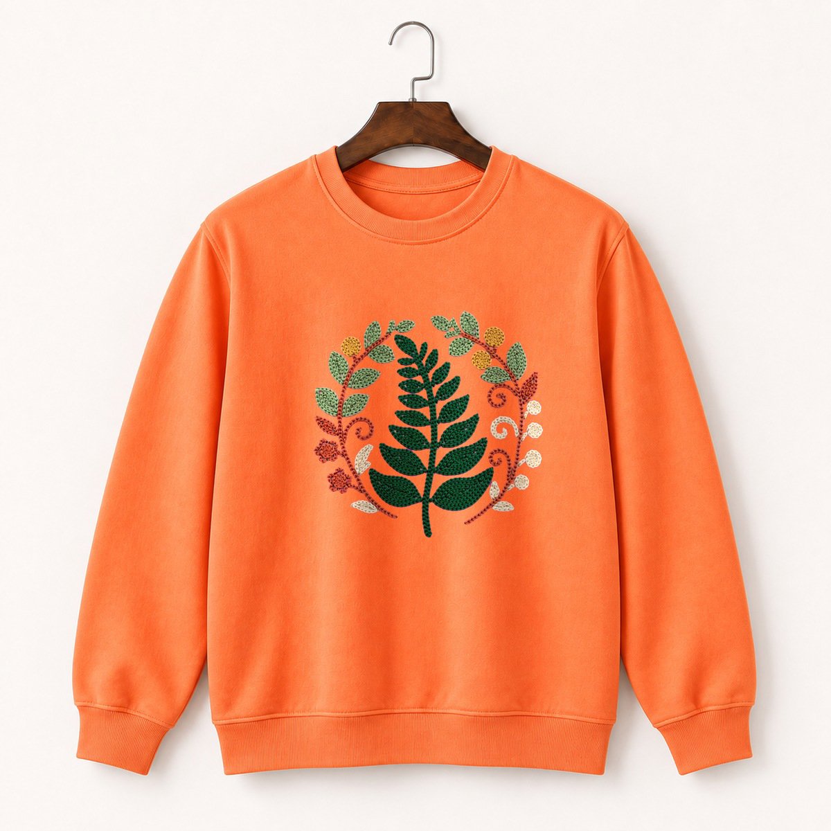 Fern Leaf Crewneck Sweatshirt 3