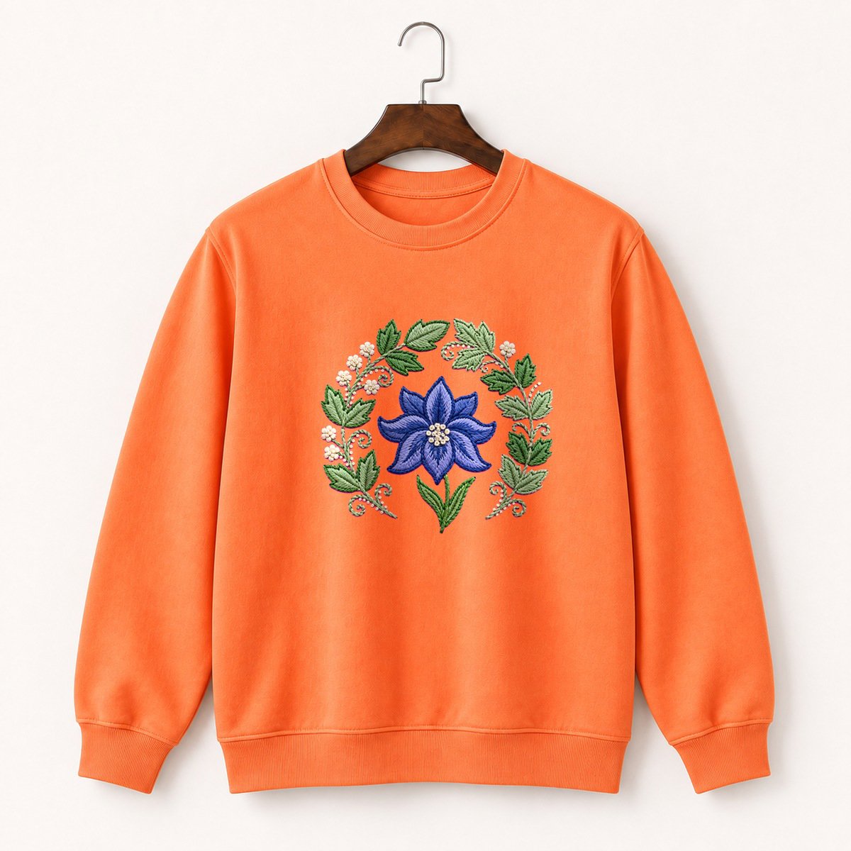 Bluebell Flower Crewneck Sweatshirt 3