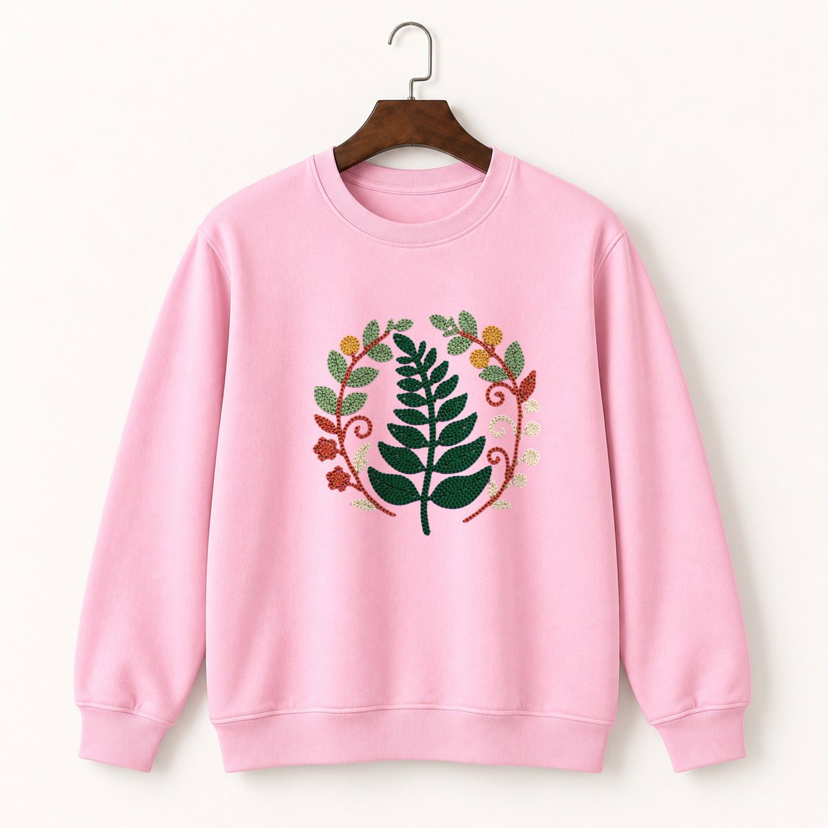 Fern Leaf Crewneck Sweatshirt 4