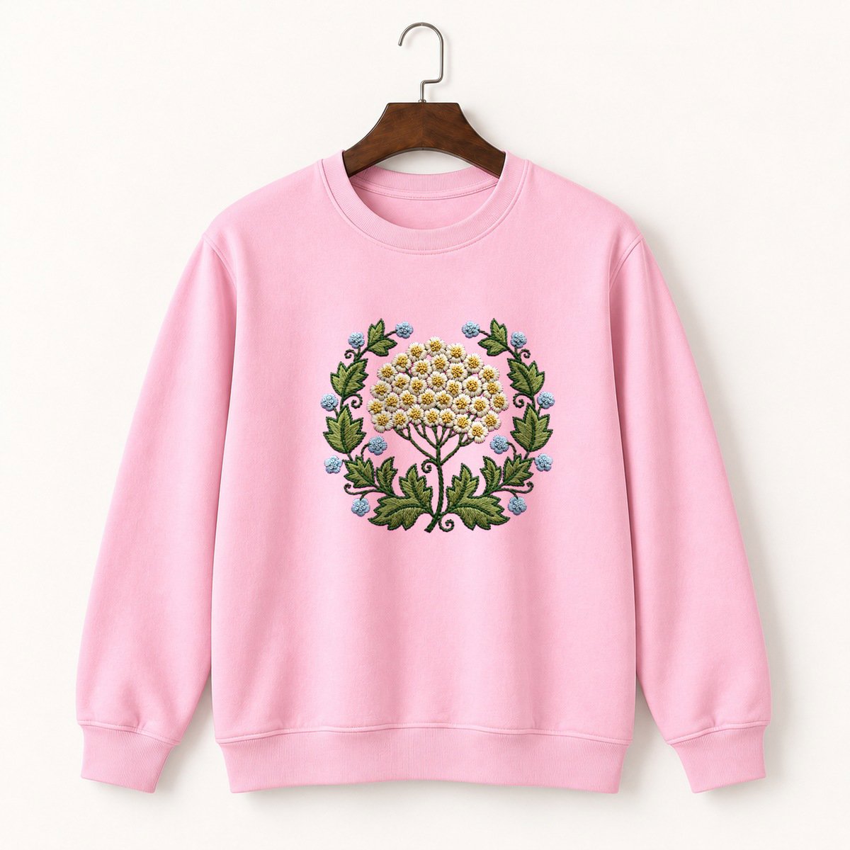 Yarrow Flower Crewneck Sweatshirt 4