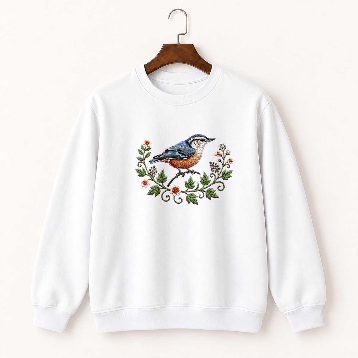 Red-Breasted Nuthatch Crewneck Sweatshirt 5