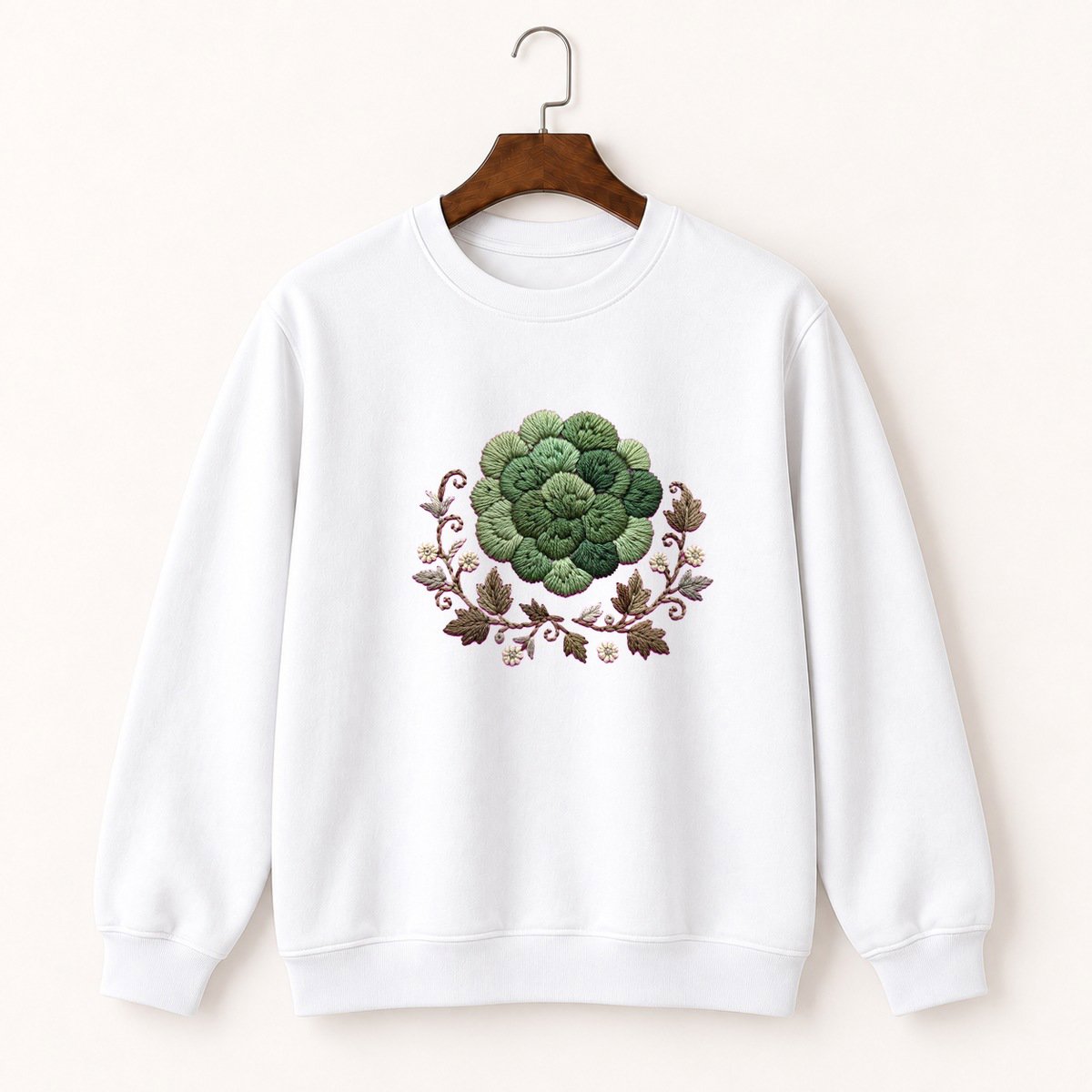 Woodland Moss Crewneck Sweatshirt 5