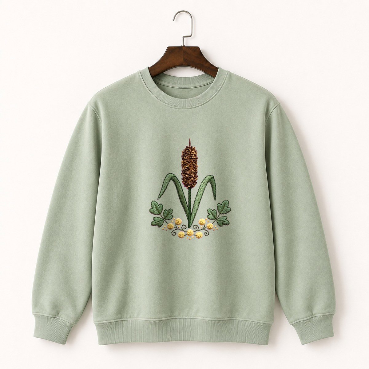 Cattail Plant Crewneck Sweatshirt 2