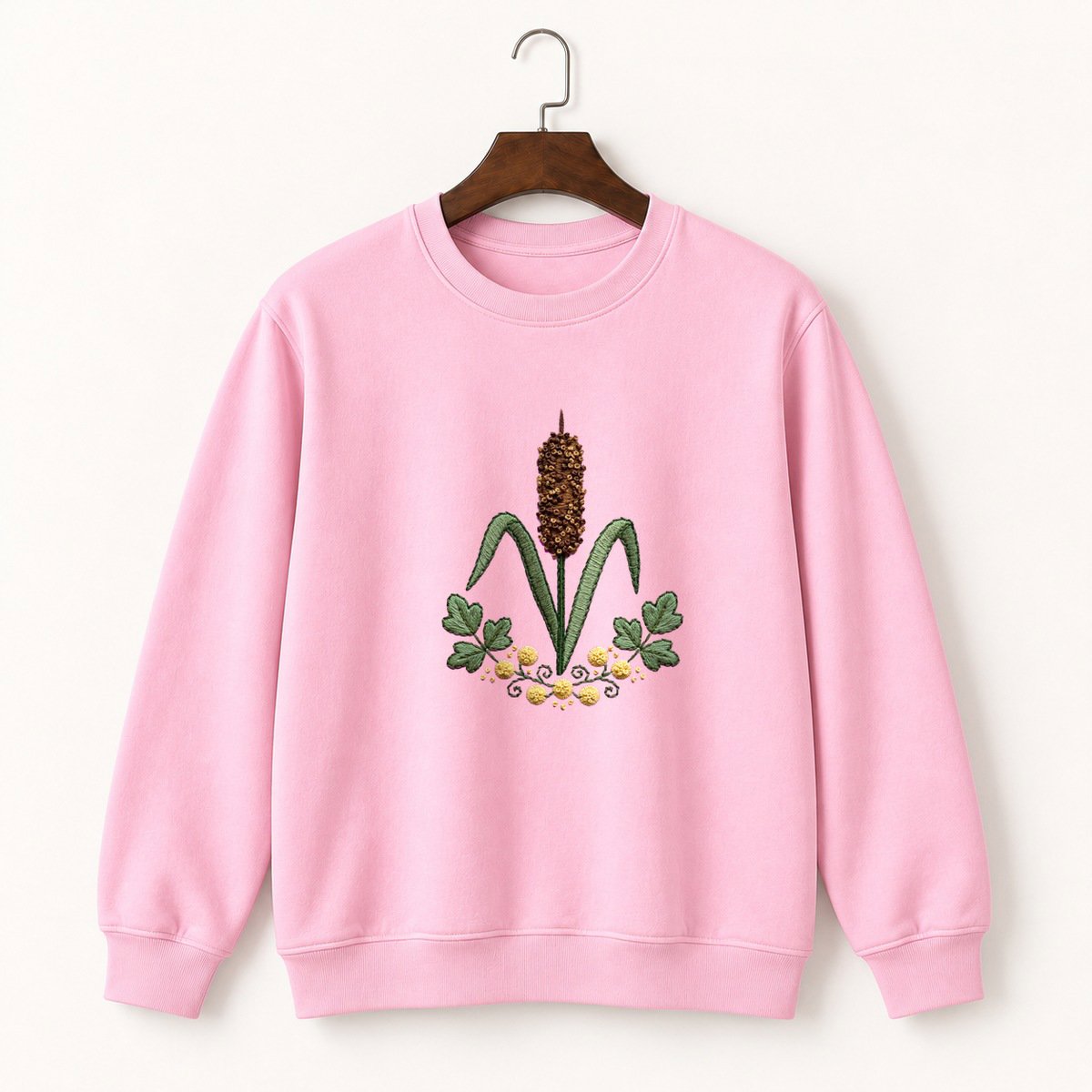 Cattail Plant Crewneck Sweatshirt 4