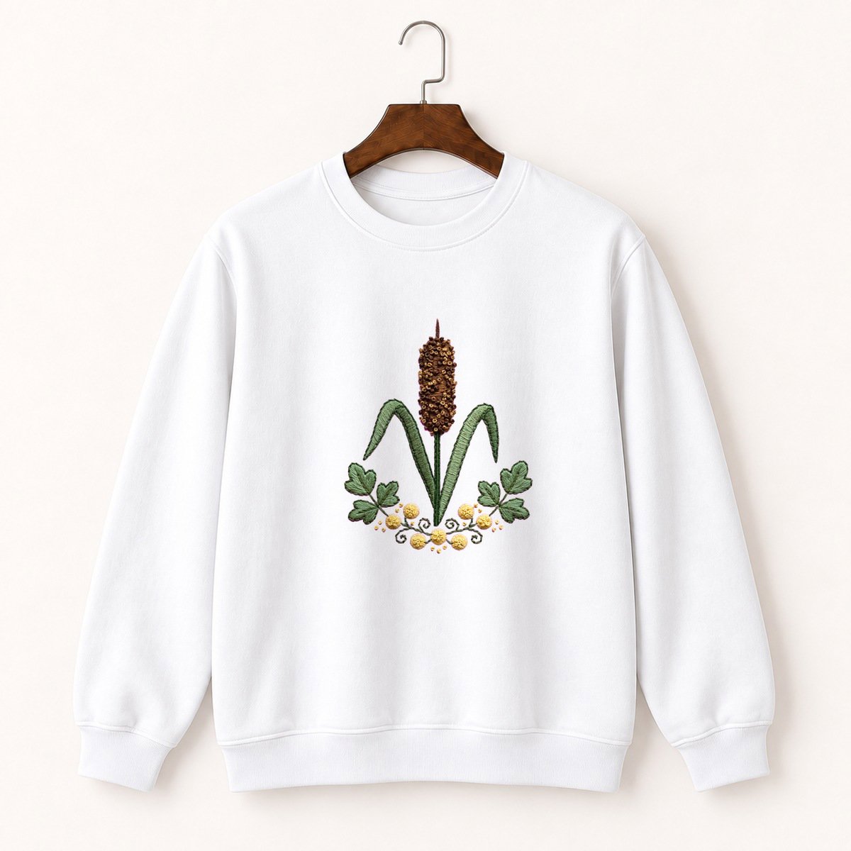 Cattail Plant Crewneck Sweatshirt 5