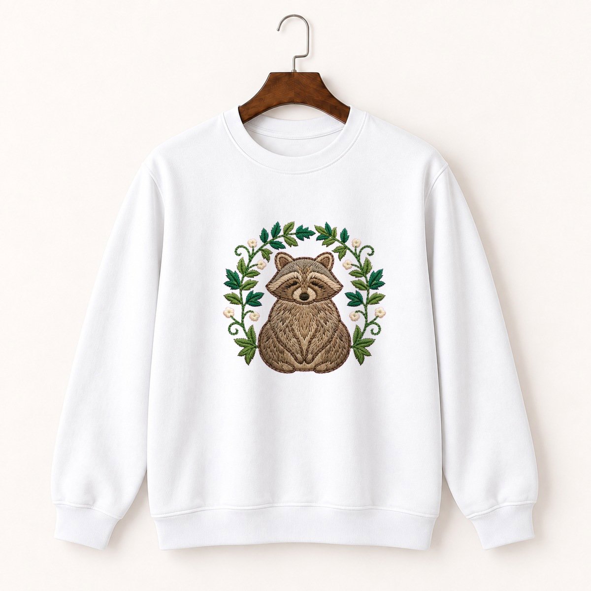 Raccoon Crewneck Sweatshirt 5