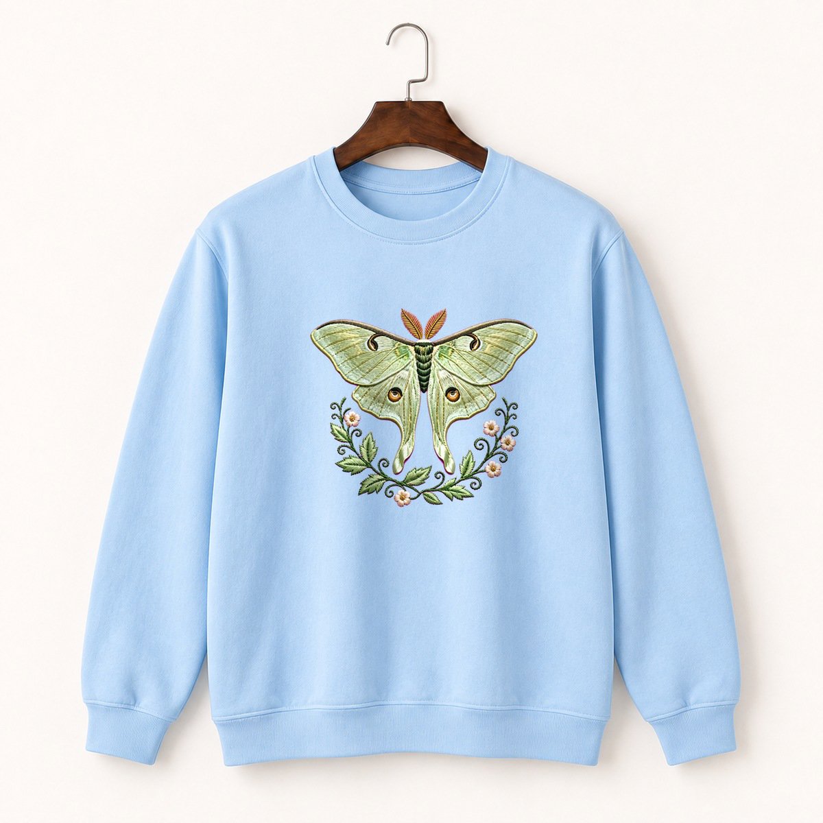 Luna Moth Crewneck Sweatshirt 1