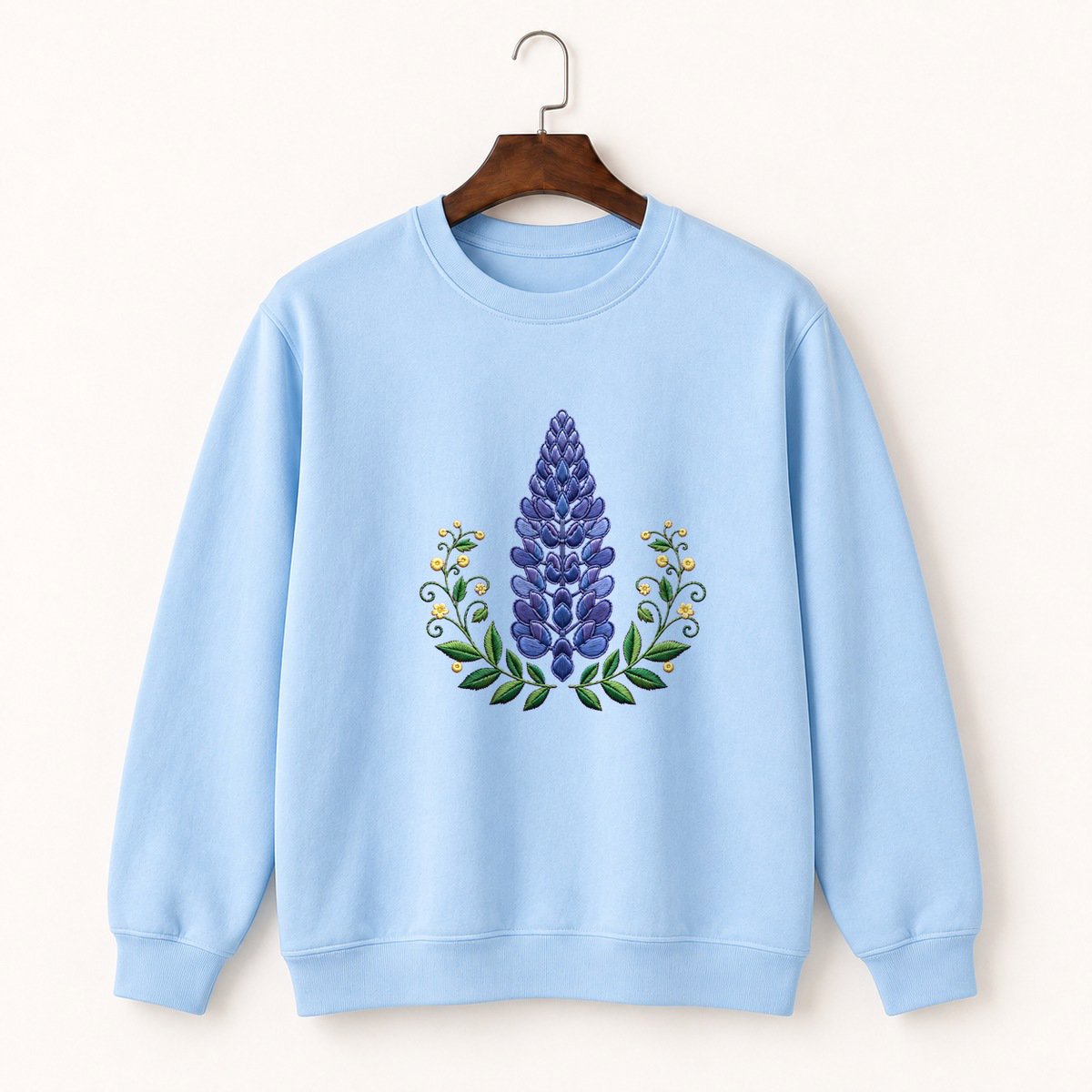 Lupine Flower Crewneck Sweatshirt 1