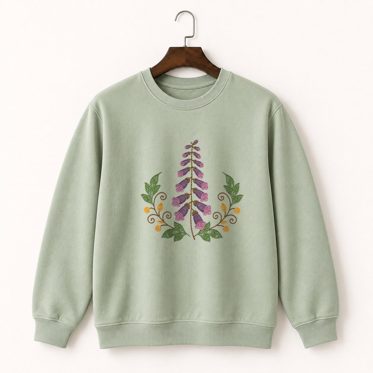 Foxglove Flower Crewneck Sweatshirt 2