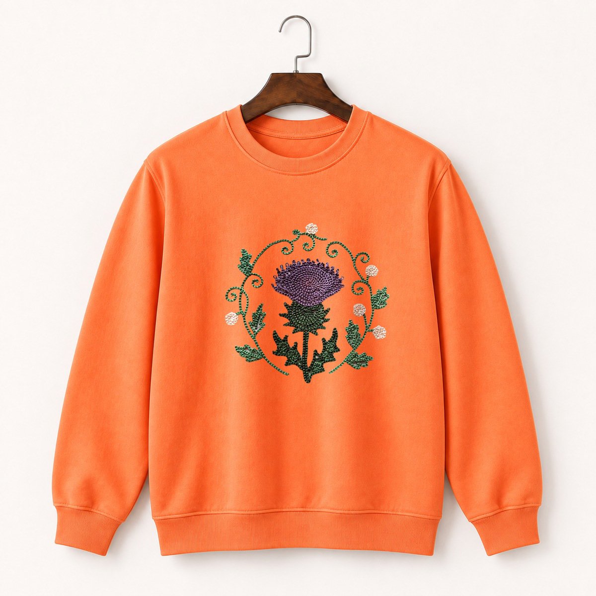 Thistle Flower Crewneck Sweatshirt 3