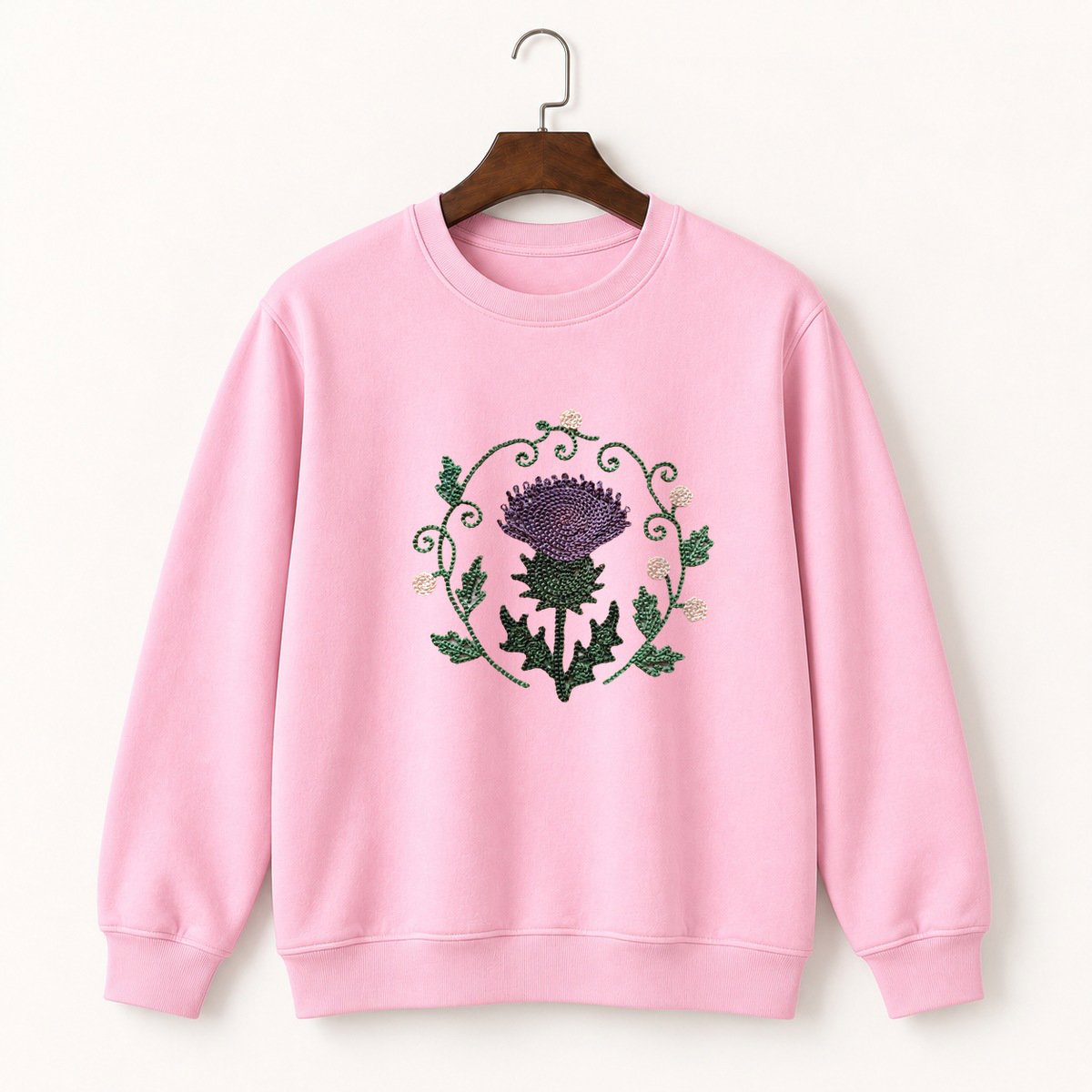Thistle Flower Crewneck Sweatshirt 4