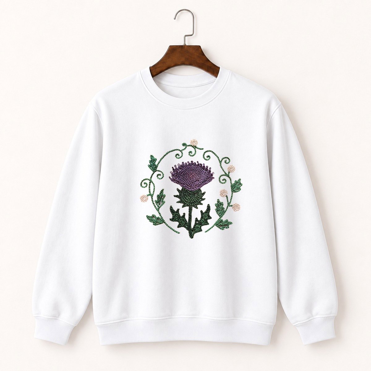 Thistle Flower Crewneck Sweatshirt 5