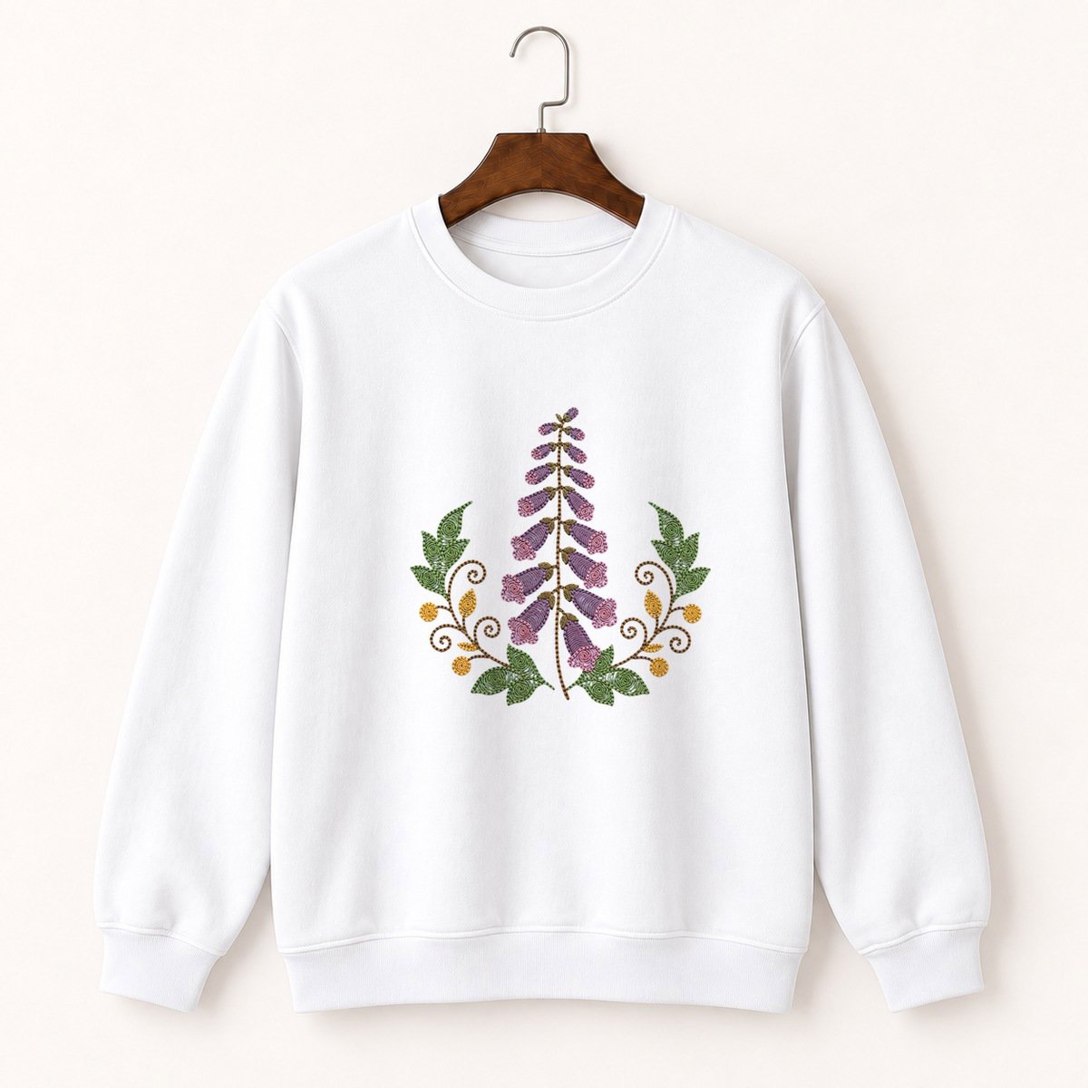 Foxglove Flower Crewneck Sweatshirt 5