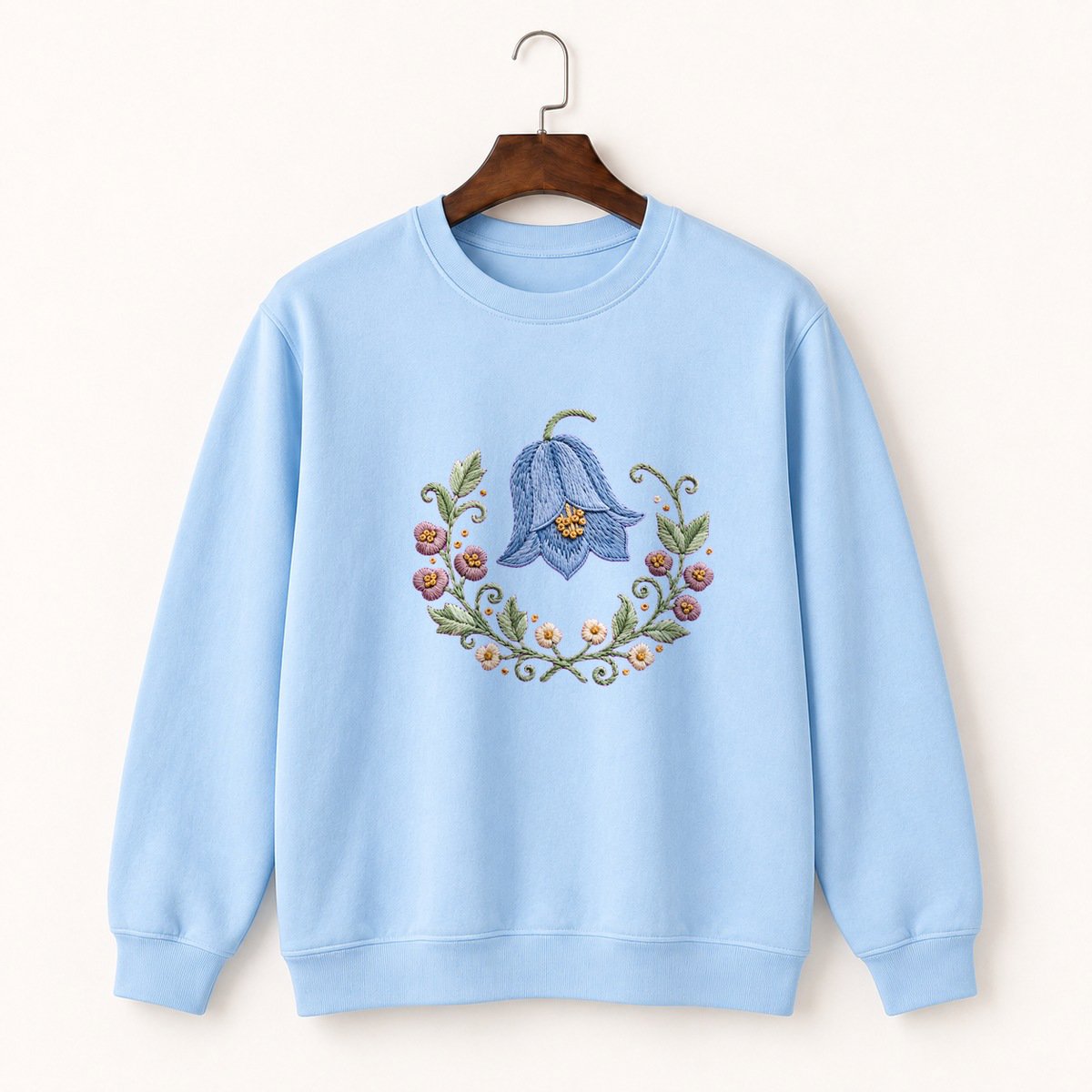 Harebell Flower Crewneck Sweatshirt 1