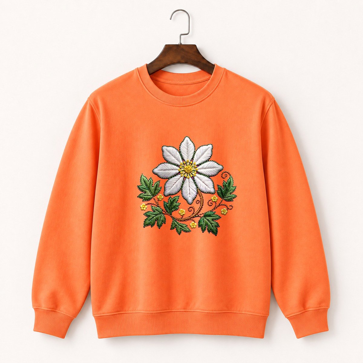 Bloodroot Flower Crewneck Sweatshirt 3