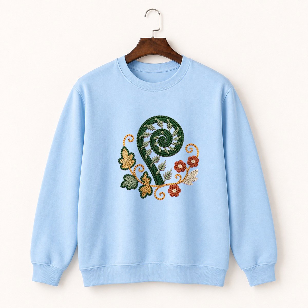Fiddlehead Fern Crewneck Sweatshirt 1