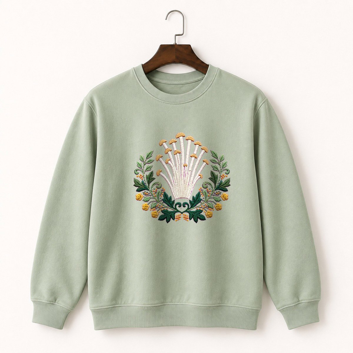 Enoki Mushroom Crewneck Sweatshirt 2
