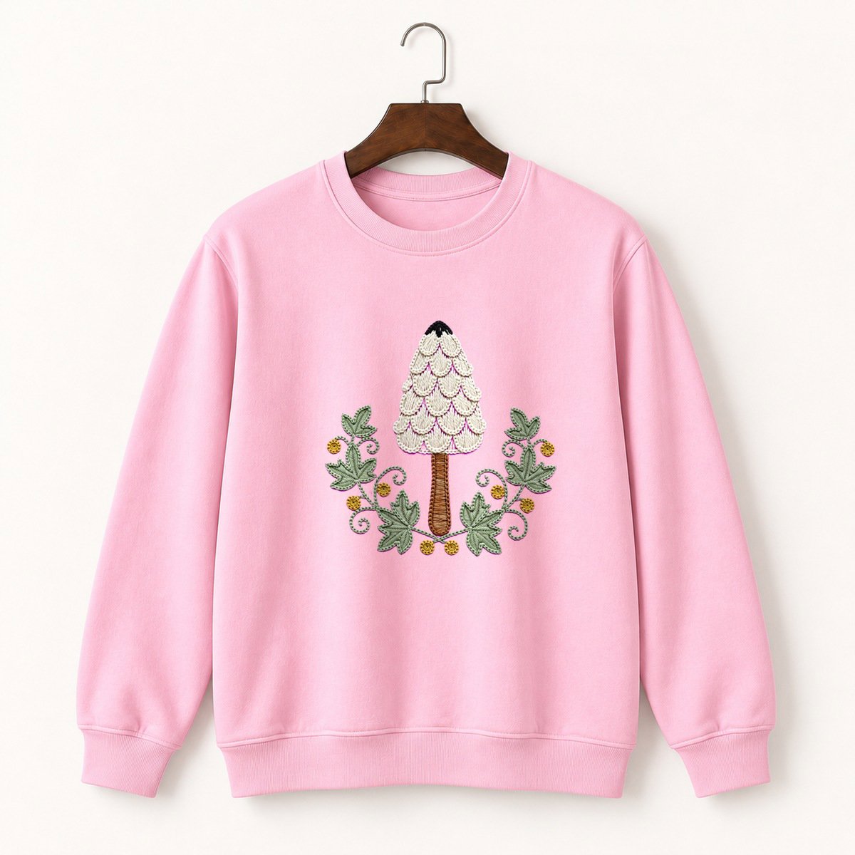 Shaggy Mane Mushroom Crewneck Sweatshirt 4