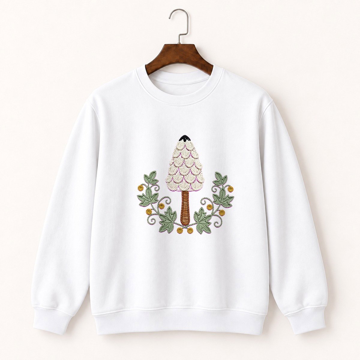 Shaggy Mane Mushroom Crewneck Sweatshirt 5