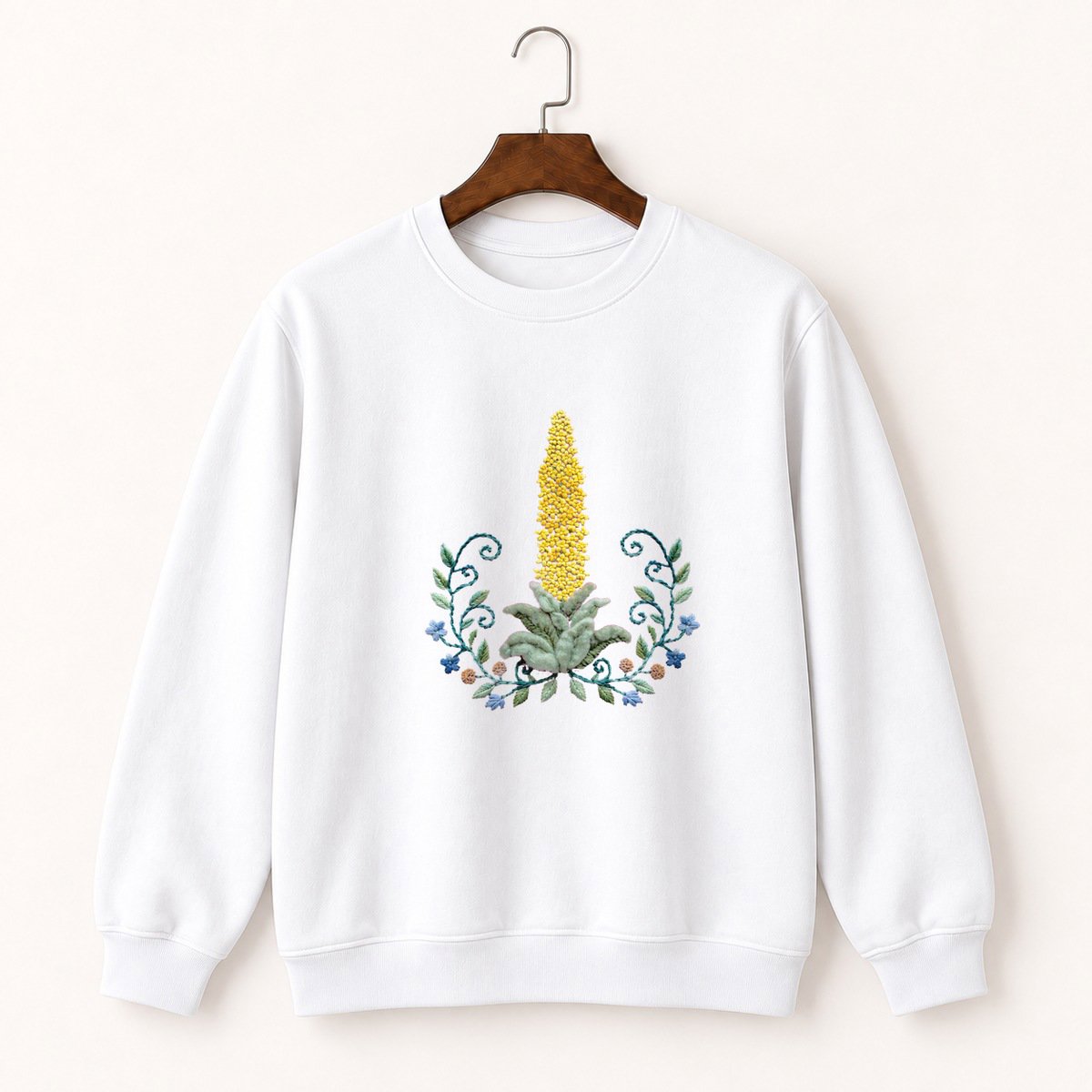 Mullein Flower Crewneck Sweatshirt 5
