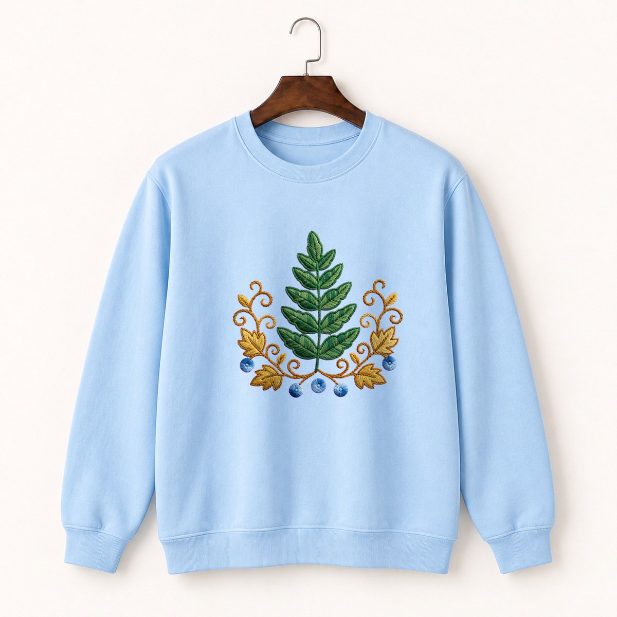 Fern Frond Crewneck Sweatshirt 1