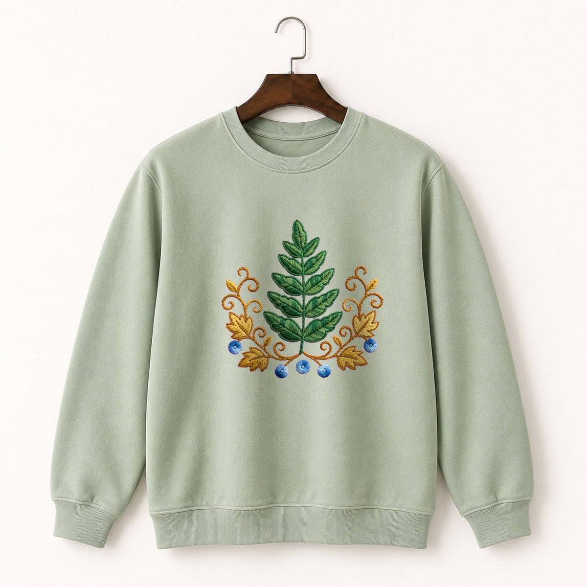 Fern Frond Crewneck Sweatshirt 2