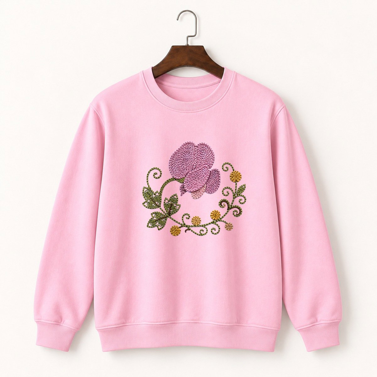 Sweet Pea Flower Crewneck Sweatshirt 4