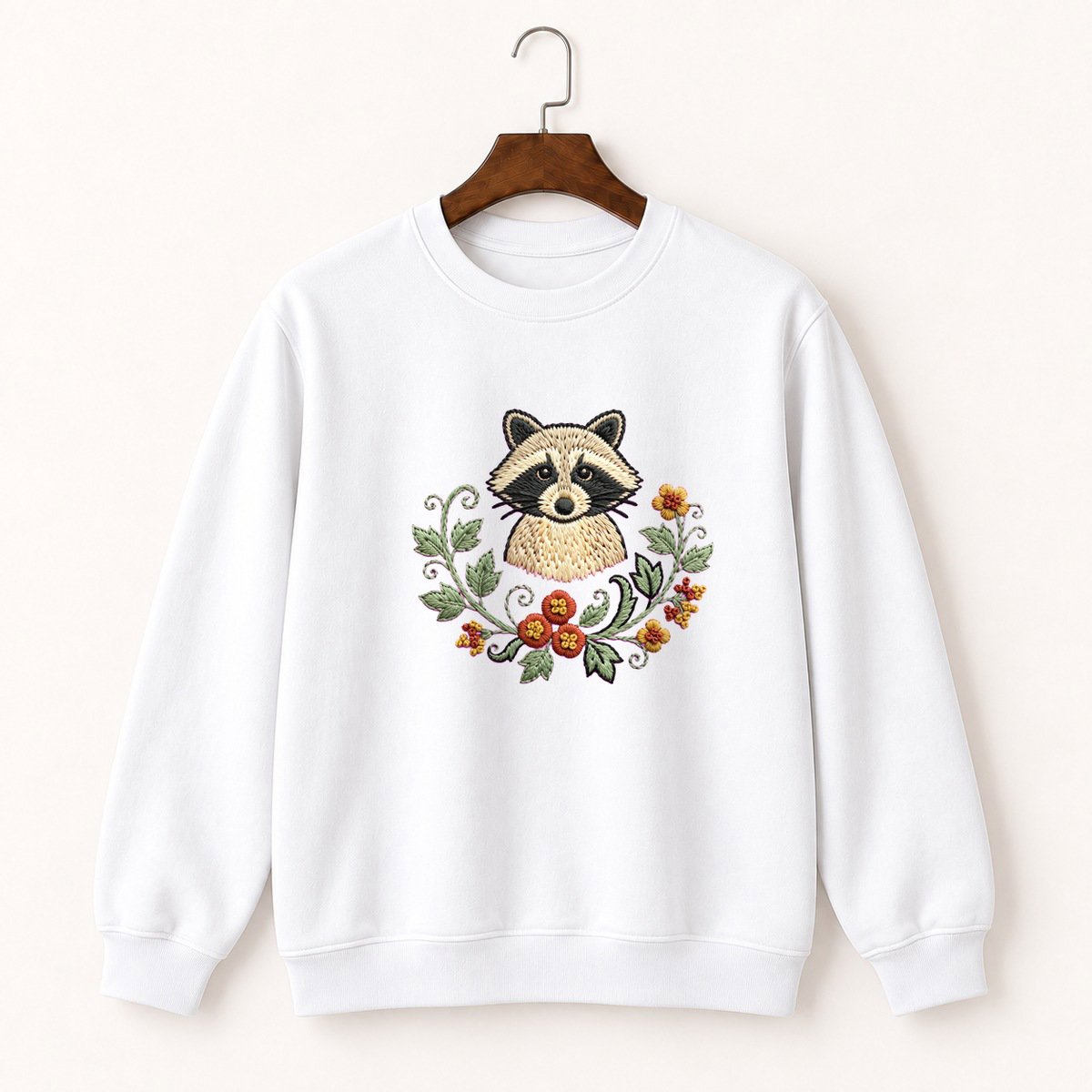 Raccoon Crewneck Sweatshirt 5