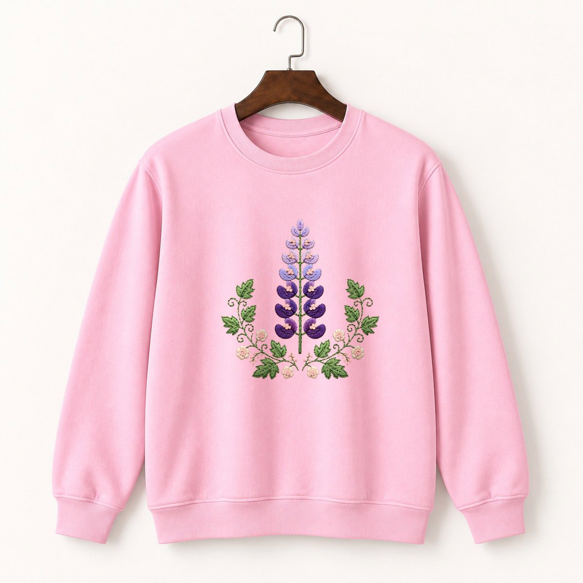 Lupine Flower Crewneck Sweatshirt 4