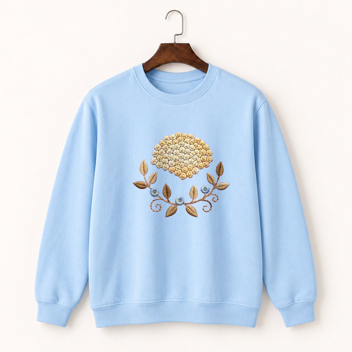 Yarrow Flower Crewneck Sweatshirt 1
