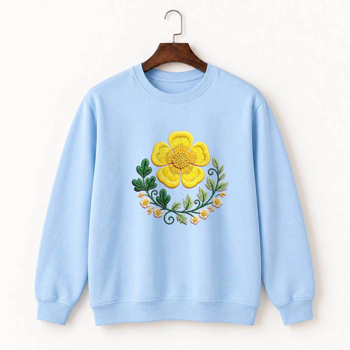 Buttercup Flower Crewneck Sweatshirt 1