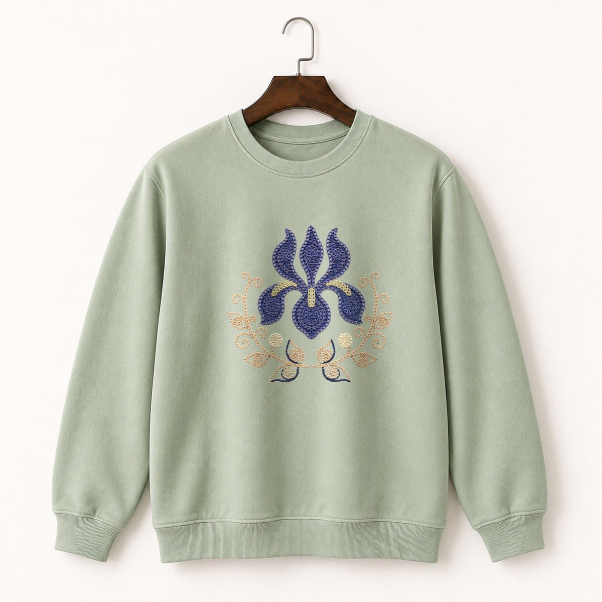 Iris Flower Crewneck Sweatshirt 2