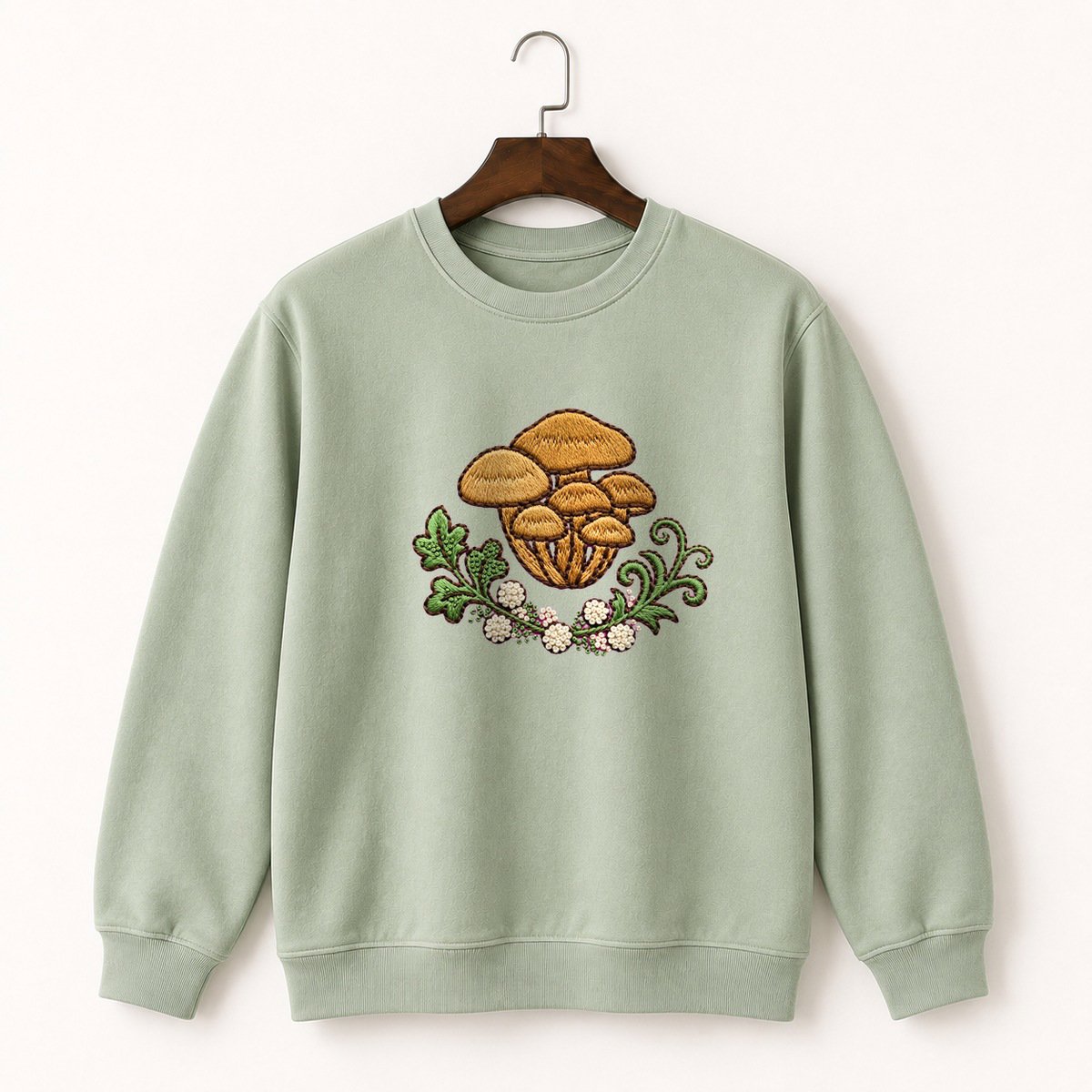 Honey Mushroom Crewneck Sweatshirt 2
