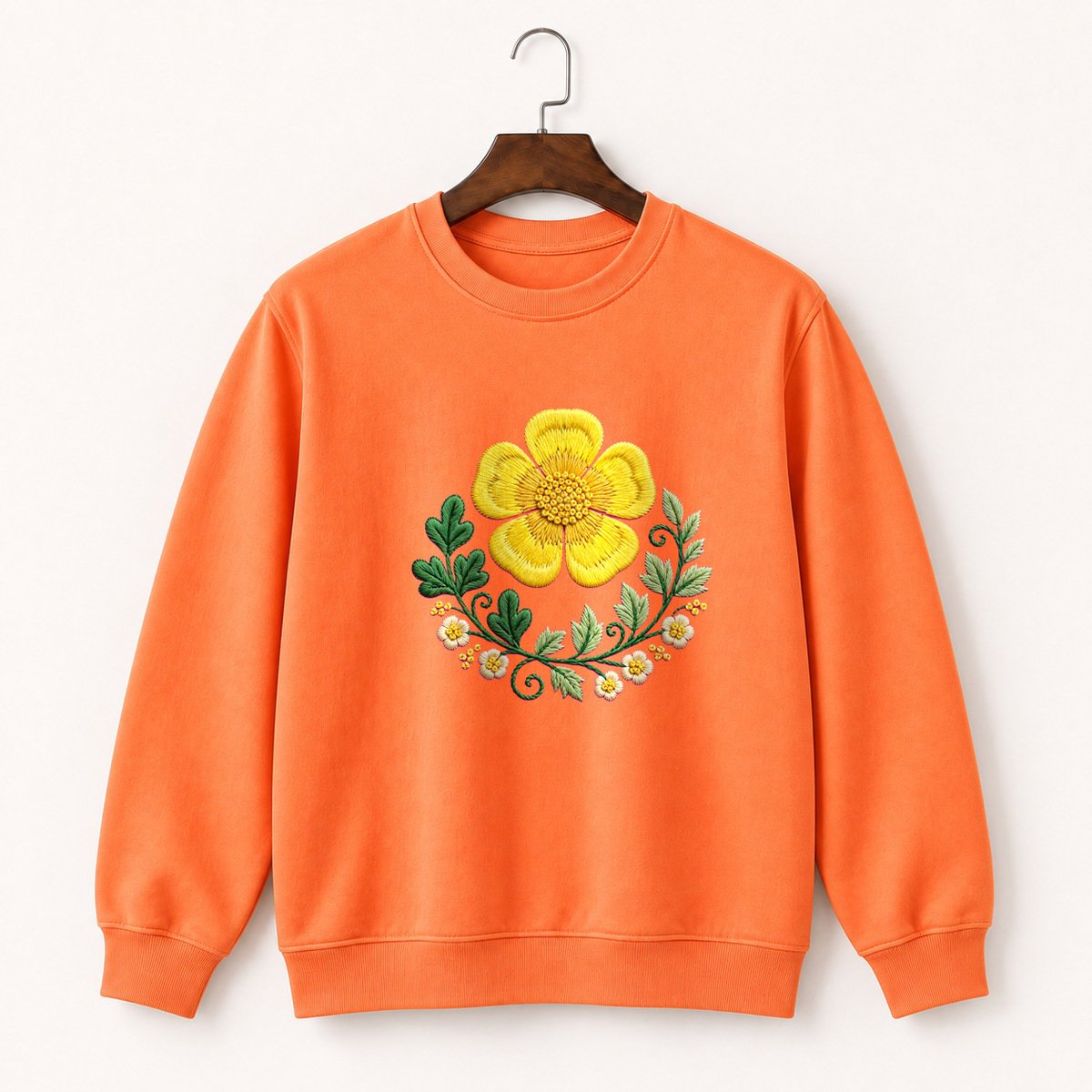 Buttercup Flower Crewneck Sweatshirt 3