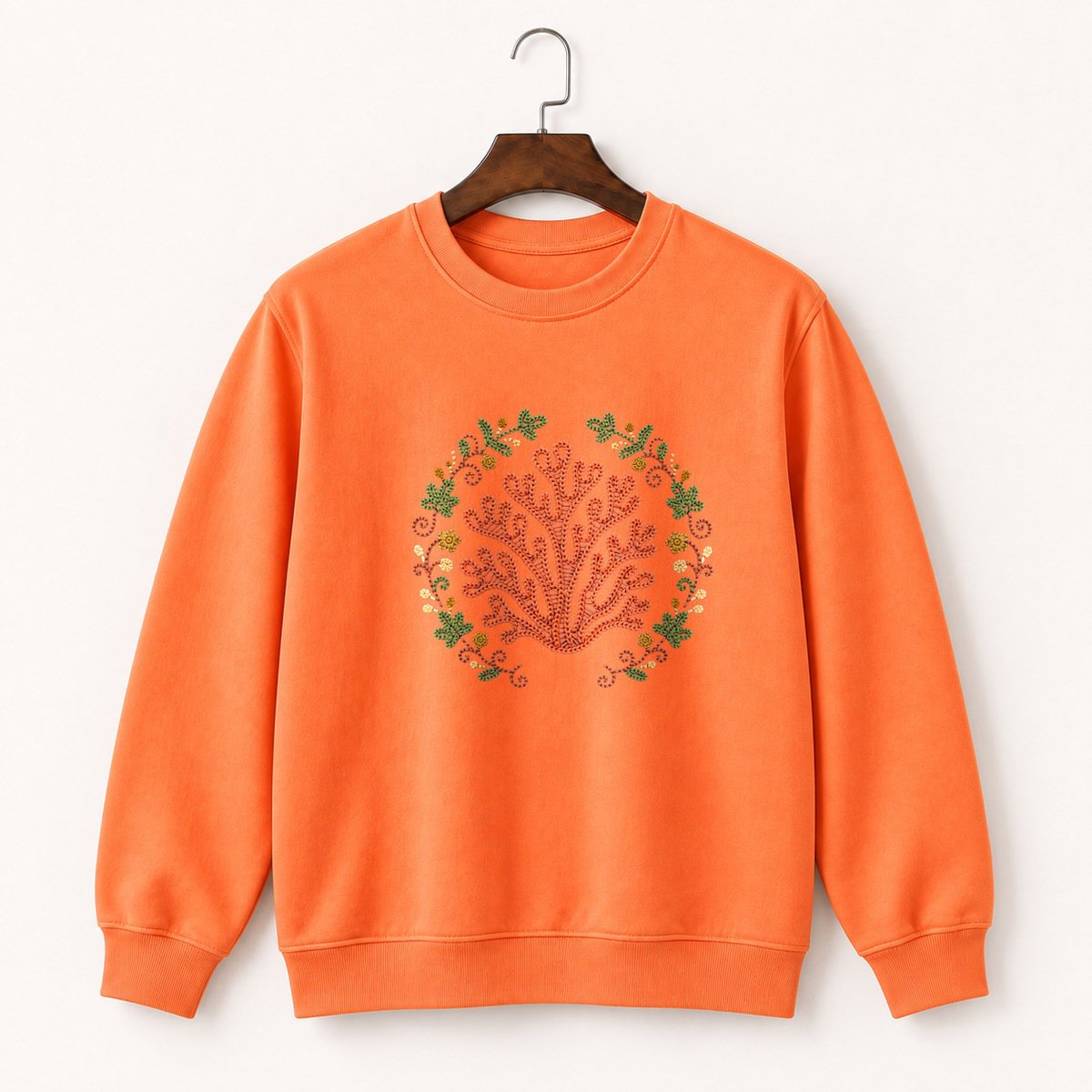 Coral Mushroom Crewneck Sweatshirt 3