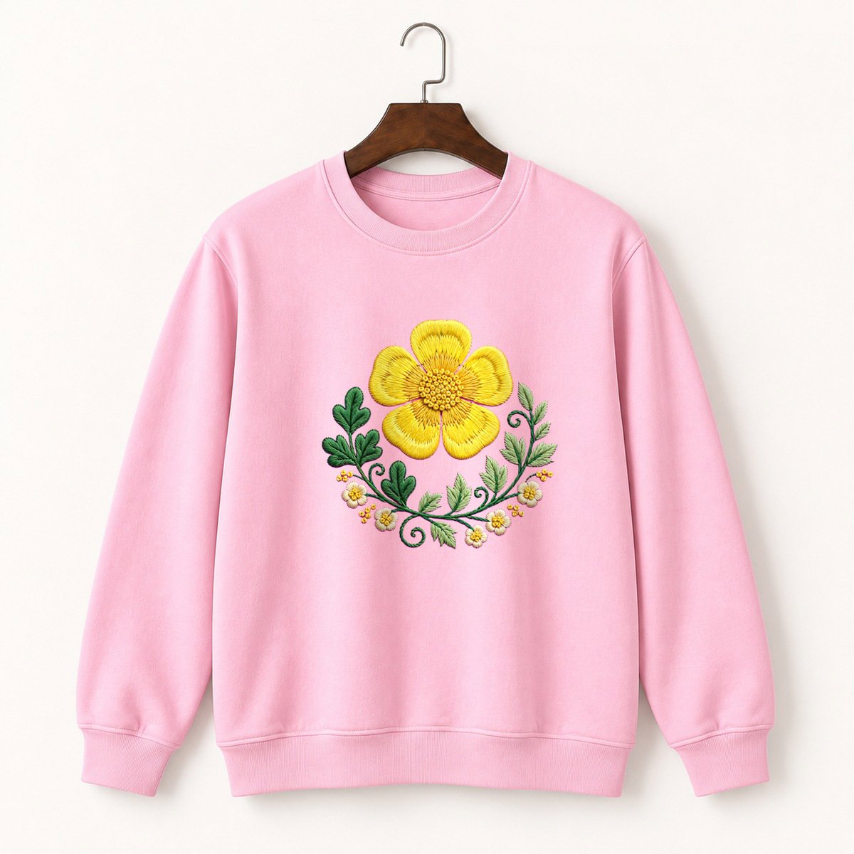 Buttercup Flower Crewneck Sweatshirt 4