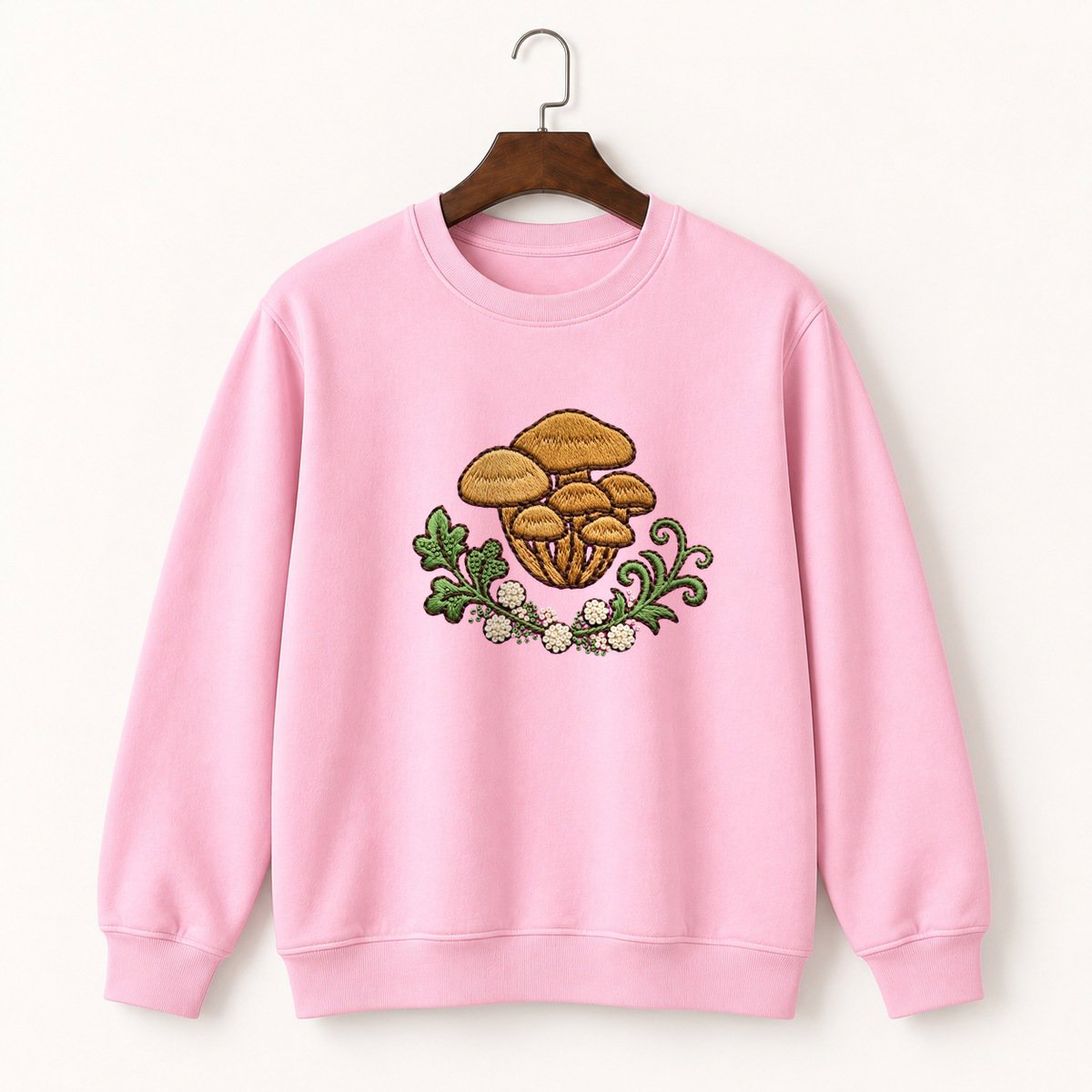 Honey Mushroom Crewneck Sweatshirt 4
