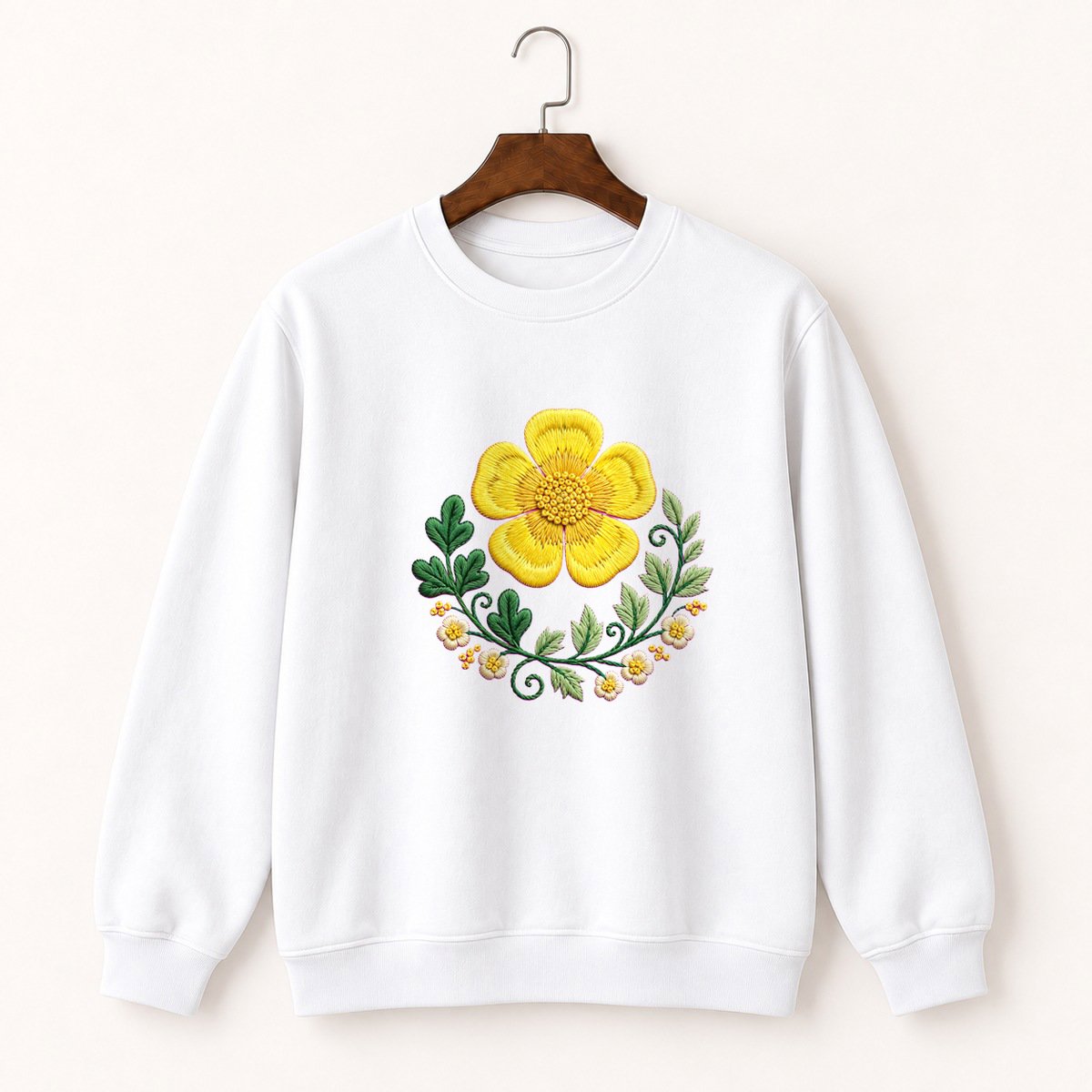 Buttercup Flower Crewneck Sweatshirt 5