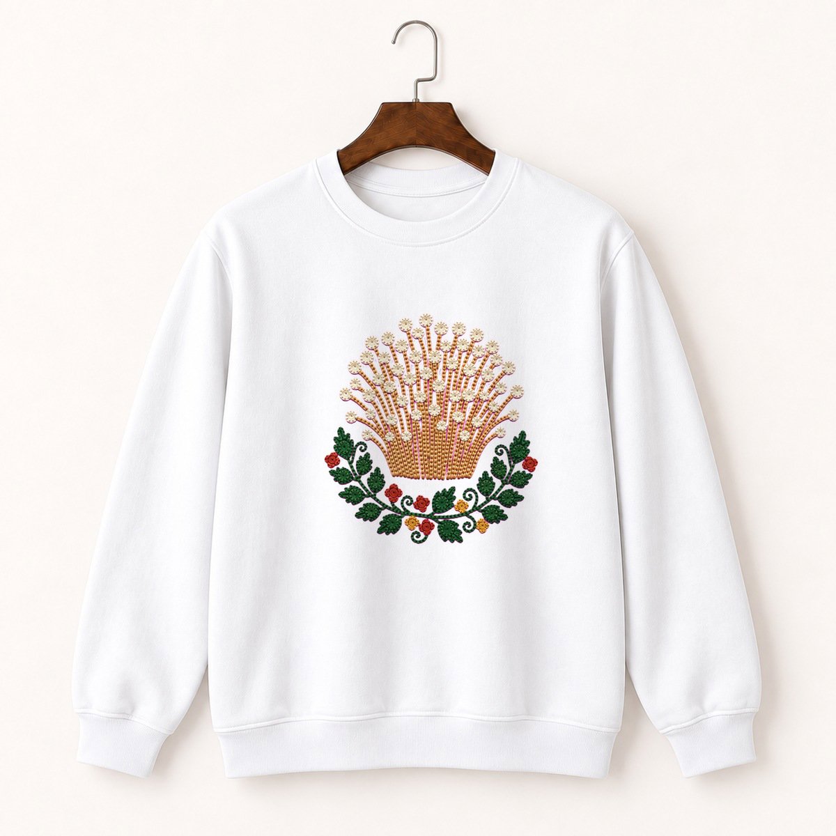 Enoki Mushroom Crewneck Sweatshirt 5