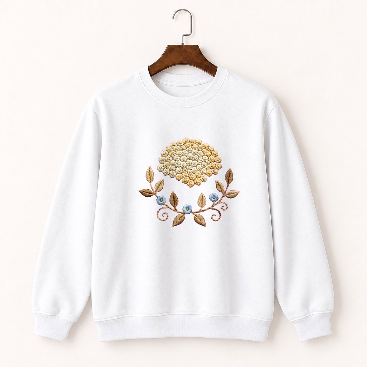 Yarrow Flower Crewneck Sweatshirt 5