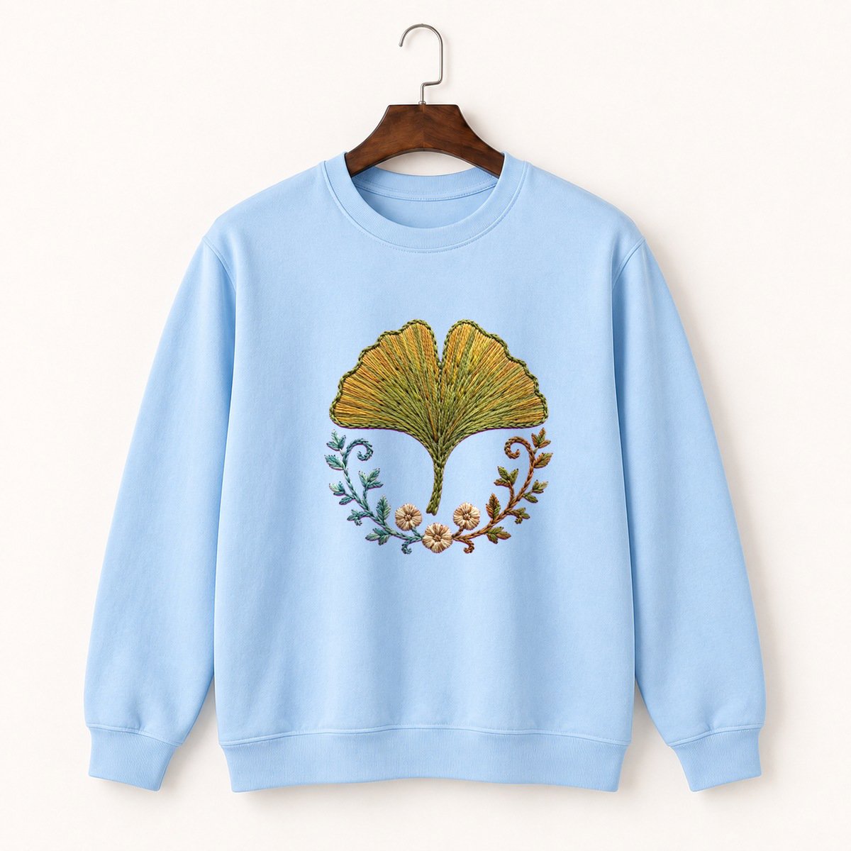 Ginkgo Leaf Crewneck Sweatshirt 1