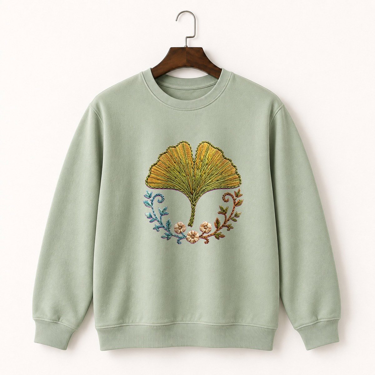 Ginkgo Leaf Crewneck Sweatshirt 2