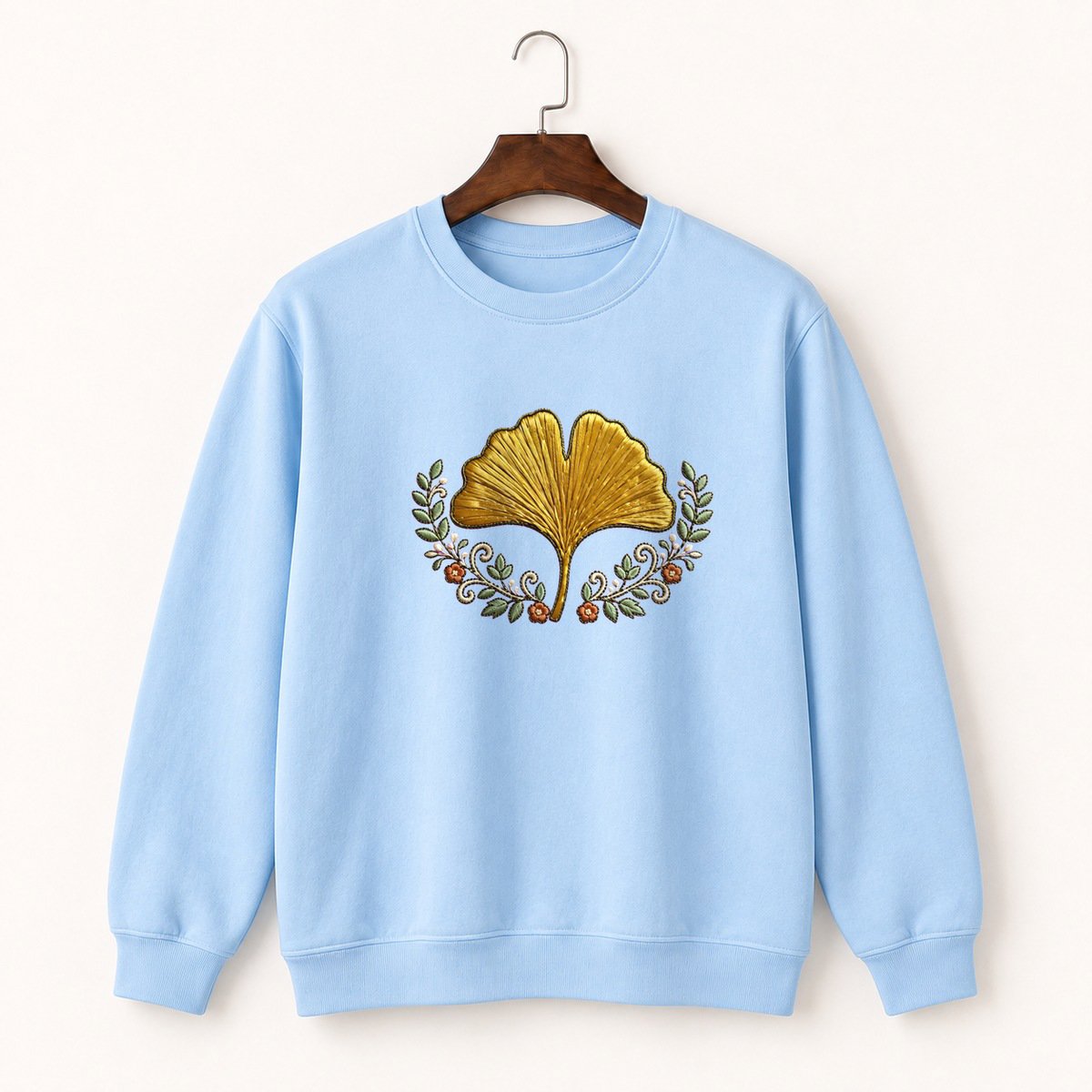 Ginkgo Leaf Crewneck Sweatshirt 1