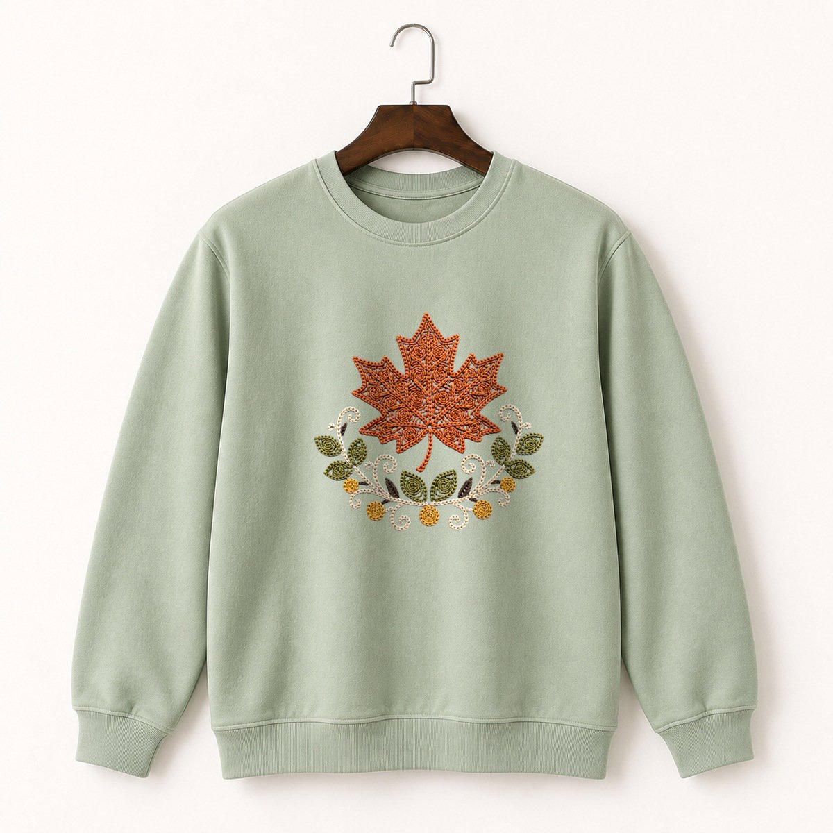 Maple Leaf Crewneck Sweatshirt 2