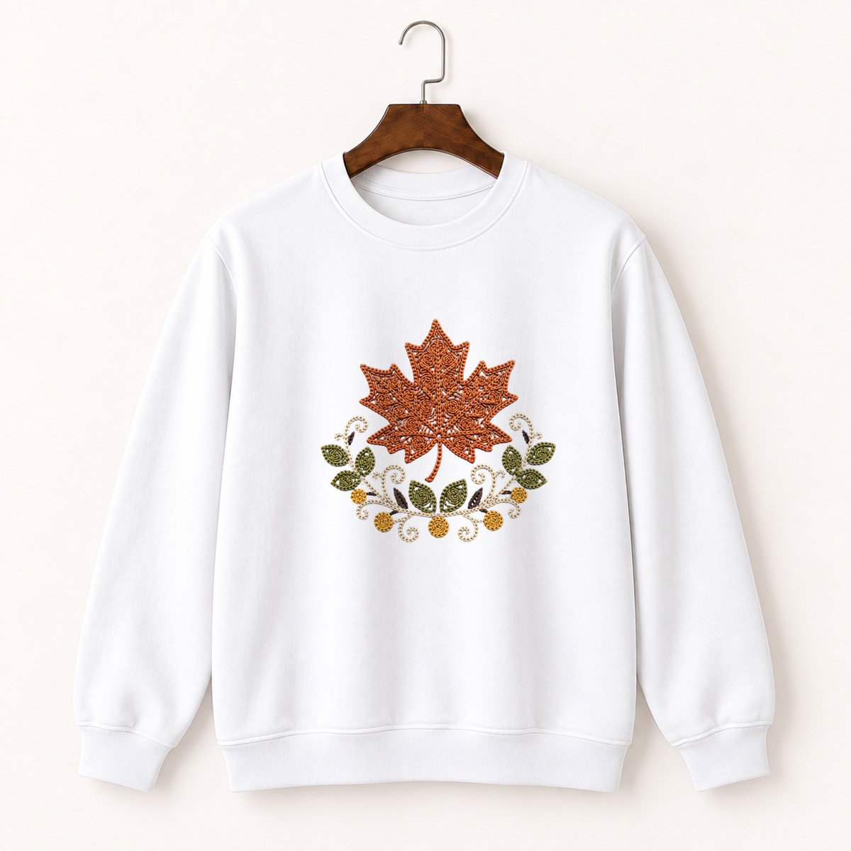 Maple Leaf Crewneck Sweatshirt 5