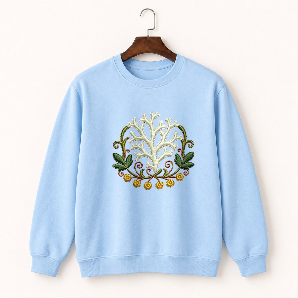 Woodland Lichen Crewneck Sweatshirt 1